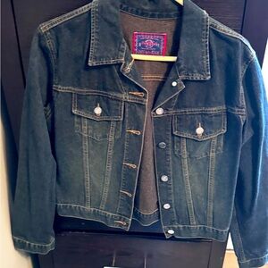 🎸🔥 Vintage 90’s Hard Rock Cafe Denim Edgy Rock and Roll Jacket – Never Worn 🔥